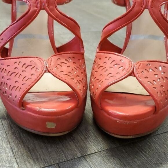 Elle Heels Pumps Stilettos Shoes PLATFORM Peep Toe Women's WOMAN'S Size 6 M - Picture 6 of 16